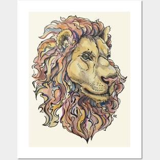 Brave Lion Posters and Art